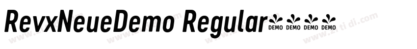 RevxNeueDemo Regular字体转换